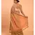 Suta Orange  Brown Colourblocked stripes Saree