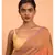 Suta Orange  Brown Colourblocked stripes Saree