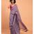 Suta women Lavender Solid Saree