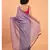 Suta women Lavender Solid Saree