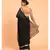 Suta Women Black & Silver zari border solid Pure Cotton Saree