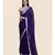Voilet And Zari Border Cotton Handloom Saree