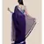 Voilet And Zari Border Cotton Handloom Saree