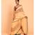 Suta Orange & Green Floral Printed Pure Cotton Saree