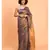 Suta Purple & Gold-Toned Pure Linen Zari Saree