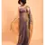 Suta Purple & Gold-Toned Pure Linen Zari Saree