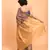 Suta Purple & Gold-Toned Pure Linen Zari Saree