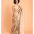 Suta Women Beige & White Pure Linen Zari Saree