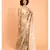 Suta Women Beige & White Pure Linen Zari Saree