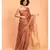 Suta Pink & Gold-Toned Zari Pure Linen Saree