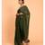 Suta Olive Green Solid Saree