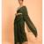 Suta Olive Green Solid Saree