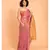 Suta Pink & Gold-Toned Zari Pure Linen Saree