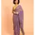 Suta Women Lavender Solid Pure Cotton Saree