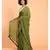 Suta Women Olive Green Mul Viscose Solid Saree