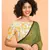 Suta Women Olive Green Mul Viscose Solid Saree