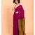 Suta Pink & Gold-Toned cotton colorblocked Saree