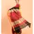 Suta Maroon ,Black & beige Colourblocked stripes Saree