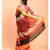 Suta Maroon ,Black & beige Colourblocked stripes Saree