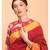 Suta Maroon ,Black & beige Colourblocked stripes Saree
