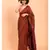 Suta Maroon  Brown Pure Cotton colorblocked Saree
