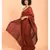 Suta Maroon  Brown Pure Cotton colorblocked Saree