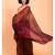 Suta Maroon  Brown Pure Cotton colorblocked Saree