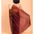 Suta Maroon  Brown Pure Cotton colorblocked Saree