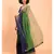 Suta Blue & Green Colourblocked Pure Cotton Saree