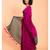 Suta Women Pink & Teal cotton Colourblocked Saree