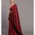 Maroon and Yellow tassles Mul Viscose solid Saree