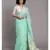 Suta Turquoise Blue  Gold-Toned Ethnic Motifs Jamdani Saree