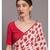 Suta Women White & Red Floral printed Pure Cotton Saree