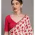 Suta Women White & Red Floral printed Pure Cotton Saree