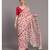 Suta Women White & Red Floral printed Pure Cotton Saree
