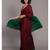 SutaWomen Maroon Green Colourblocked Cotton Blend Saree