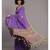 Suta Women Purple  Yellow Ethnic Motifs Pure Cotton Saree