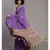 Suta Women Purple  Yellow Ethnic Motifs Pure Cotton Saree