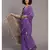 Suta Women Purple  Yellow Ethnic Motifs Pure Cotton Saree