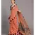 Peach & Brown Ethnic Motifs Pure Cotton Saree
