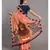 Peach & Brown Ethnic Motifs Pure Cotton Saree