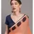 Peach & Brown Ethnic Motifs Pure Cotton Saree