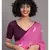Suta Pink & White Pure Cotton Woven Saree