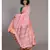 Pink & Orange Pure Cotton Handloom Saree