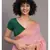 Pink & Orange Pure Cotton Handloom Saree