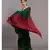 Suta Green & Red Cotton Acrylic Colourblocked Tassled Saree