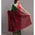 Suta Green & Red Cotton Acrylic Colourblocked Tassled Saree