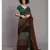 Suta Women Olive Green Grey Colourblocked Saree