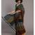 Suta Women Olive Green Grey Colourblocked Saree