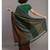 Suta Women Olive Green Grey Colourblocked Saree